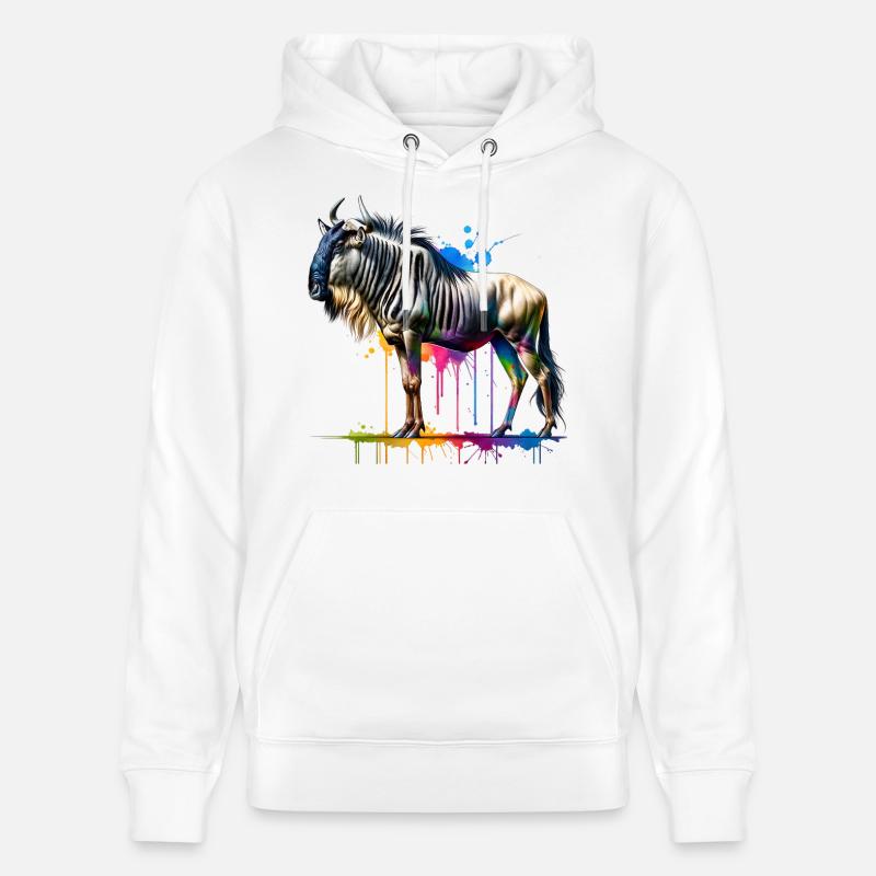 Cadeau GNU - Sweat à capuche bio CRUISER Stanley/Stella Unisexe - blanc