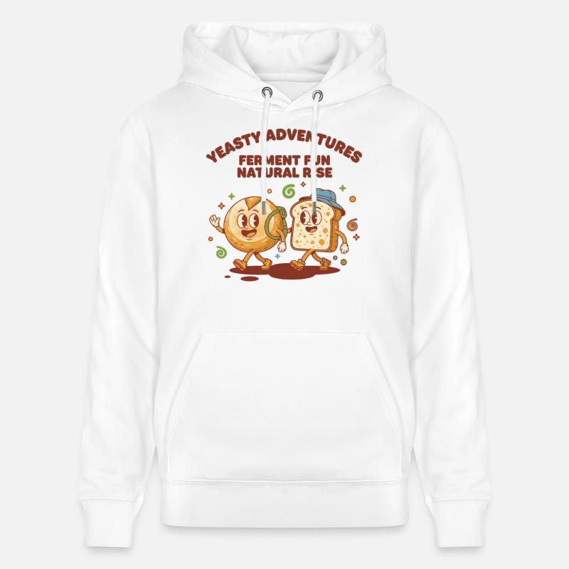 Sauerteigbrot Backbäcker Sauerteigstarter - Stanley/Stella Unisex Bio-Hoodie CRUISER  - Weiß