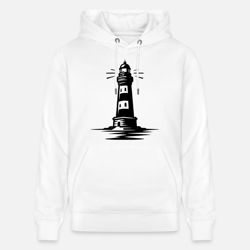 phare - Sweat à capuche bio CRUISER Stanley/Stella Unisexe - blanc