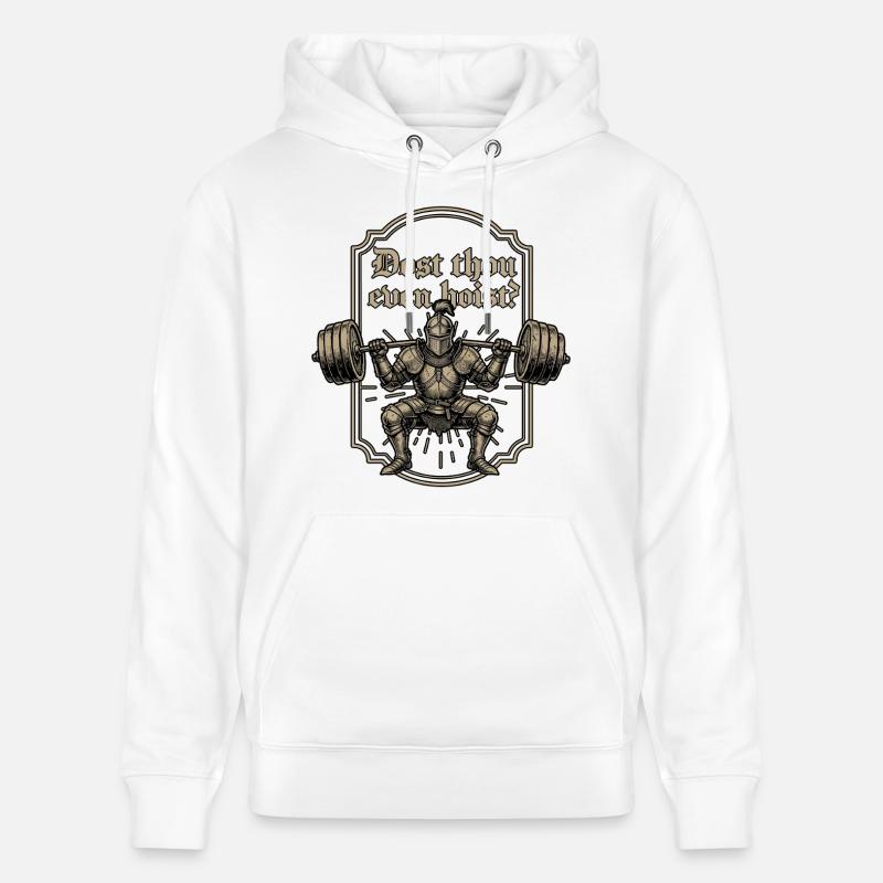 Tiens-tu même un chevalier médiéval - Sweat à capuche bio CRUISER Stanley/Stella Unisexe - blanc