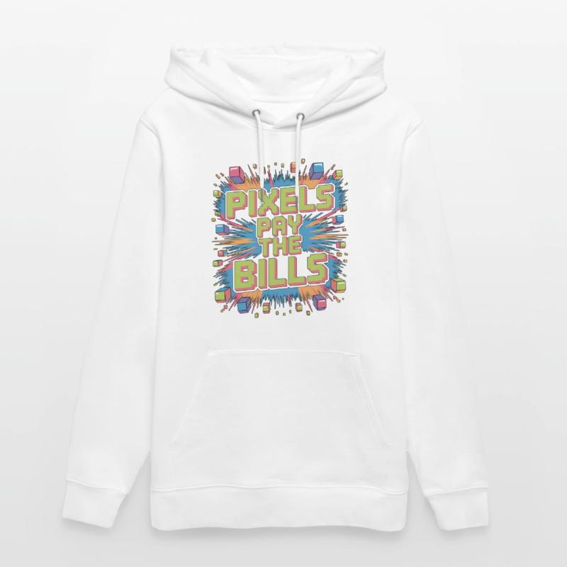 Game Developer Pixels Pay The Bills Web Developer Stanley/Stella Unisex Bio-Hoodie CRUISER 
