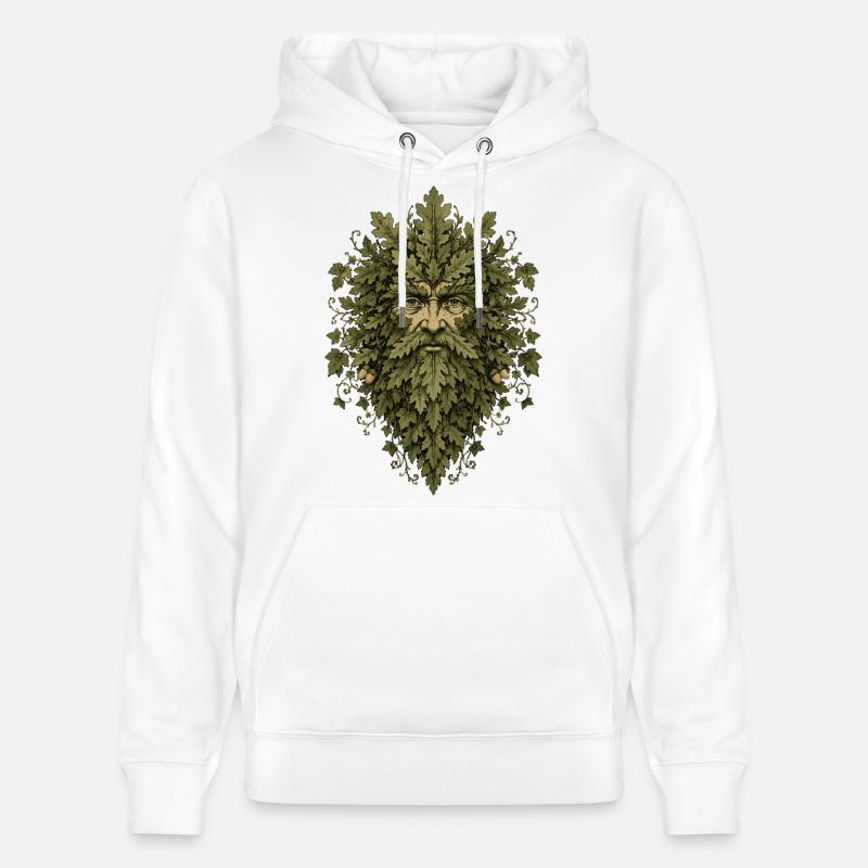 Leshy Green Man - Sweat à capuche bio CRUISER Stanley/Stella Unisexe - blanc