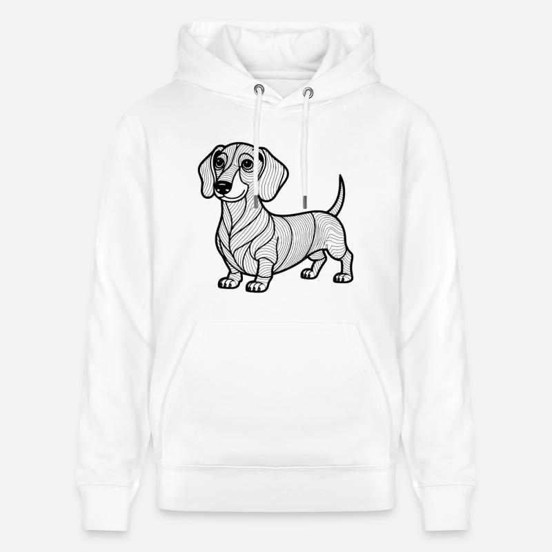 Teckel - Sweat à capuche bio CRUISER Stanley/Stella Unisexe - blanc