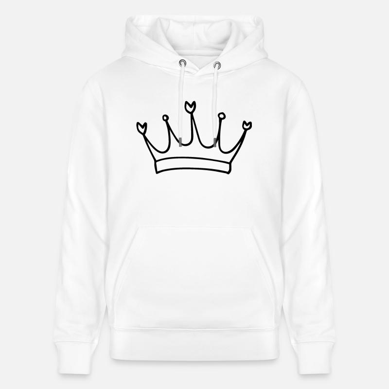 Couronne - Sweat à capuche bio CRUISER Stanley/Stella Unisexe - blanc