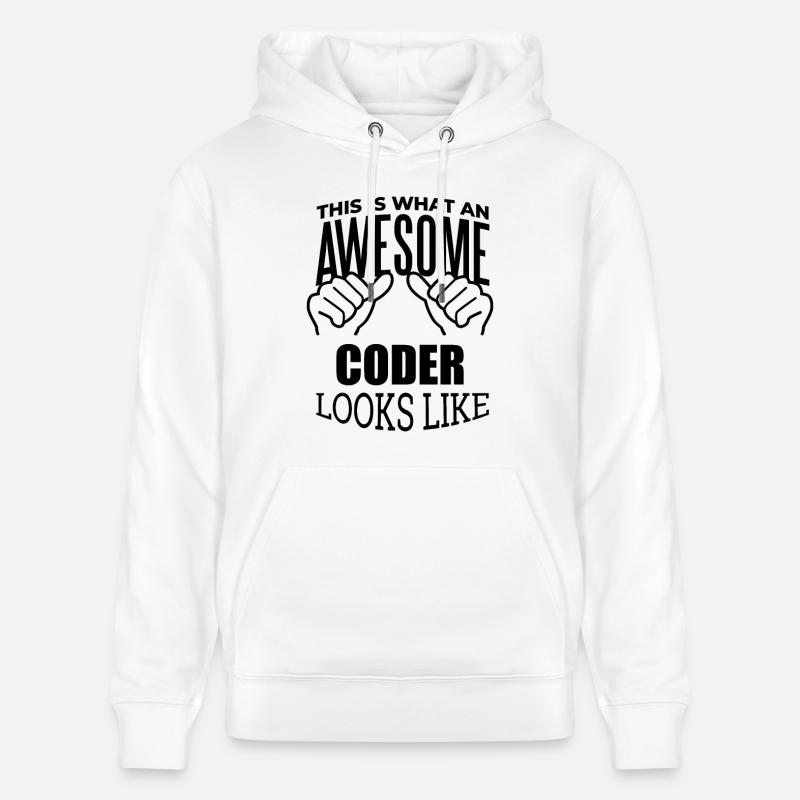 codeur - Sweat à capuche bio CRUISER Stanley/Stella Unisexe - blanc