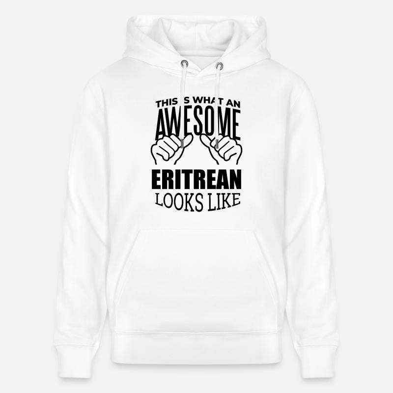 Érythrée - Sweat à capuche bio CRUISER Stanley/Stella Unisexe - blanc