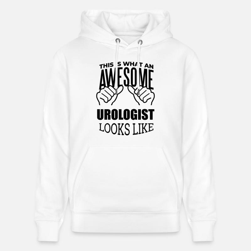 urologue - Sweat à capuche bio CRUISER Stanley/Stella Unisexe - blanc