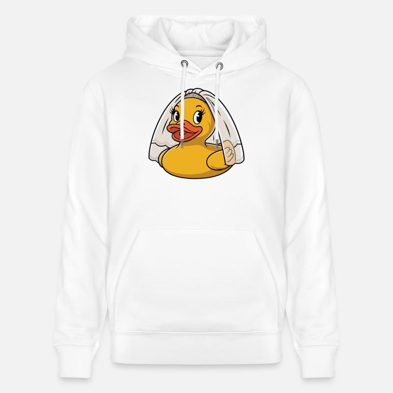 Gummiente Braut - Stanley/Stella Unisex Bio-Hoodie CRUISER  - Weiß