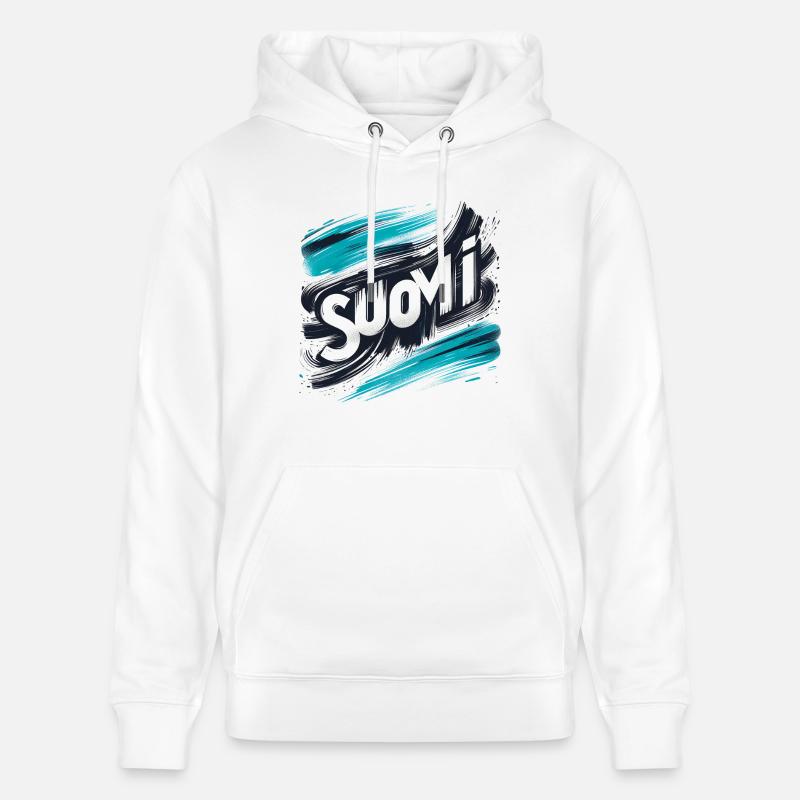Suomi Finlande Finlande - Sweat à capuche bio CRUISER Stanley/Stella Unisexe - blanc