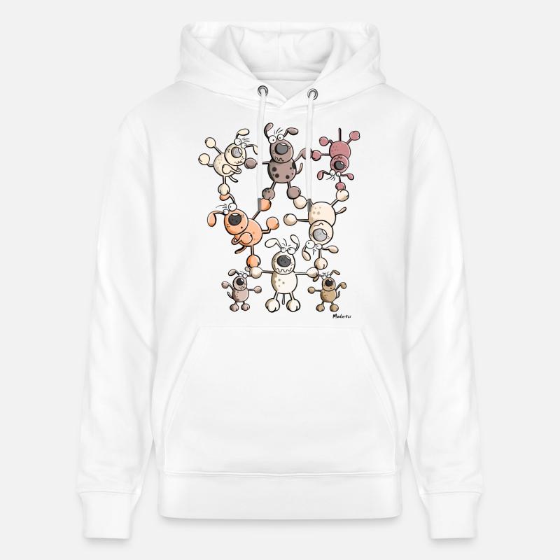 Cirque de chien - Sweat à capuche bio CRUISER Stanley/Stella Unisexe - blanc