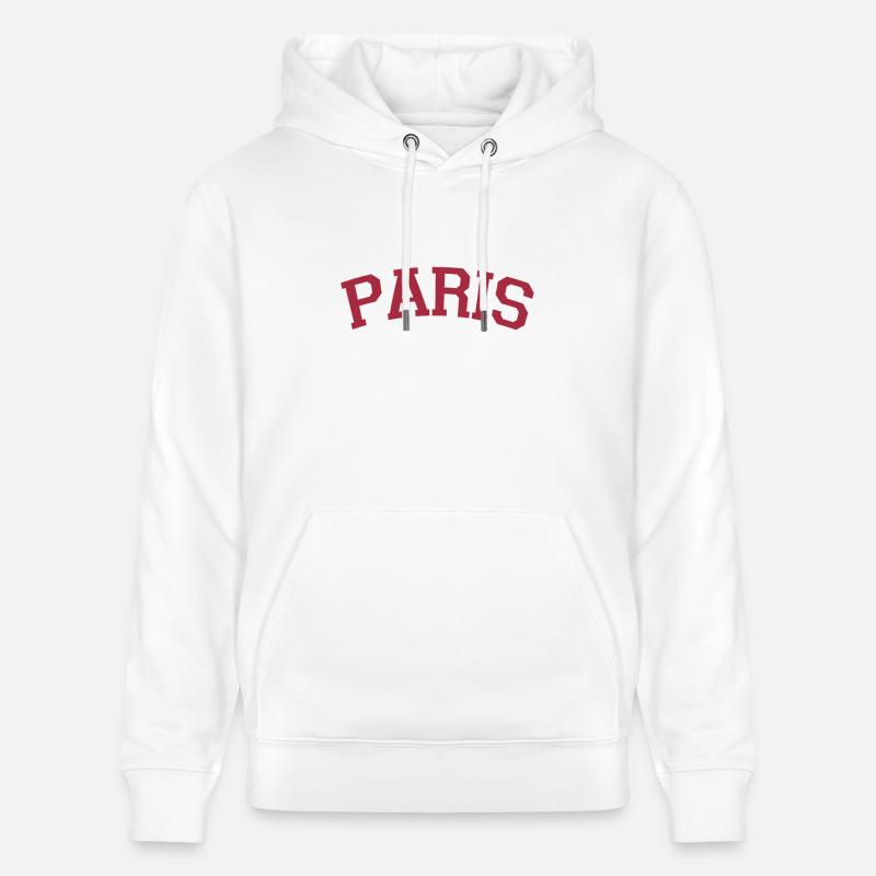 Paris - Sweat à capuche bio CRUISER Stanley/Stella Unisexe - blanc
