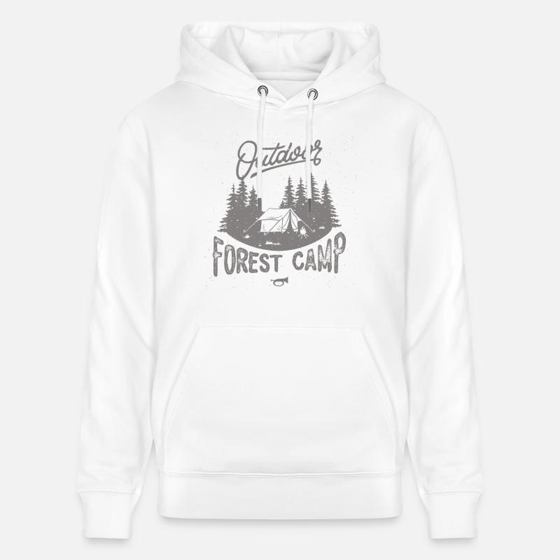 Forest Camp - Sweat à capuche bio CRUISER Stanley/Stella Unisexe - blanc