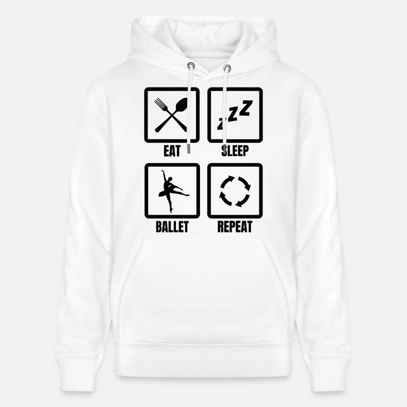 Routine de ballet - Sweat à capuche bio CRUISER Stanley/Stella Unisexe - blanc