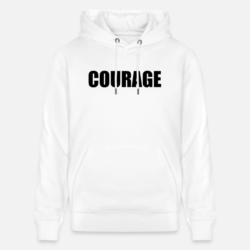 Courage - Sweat à capuche bio CRUISER Stanley/Stella Unisexe - blanc