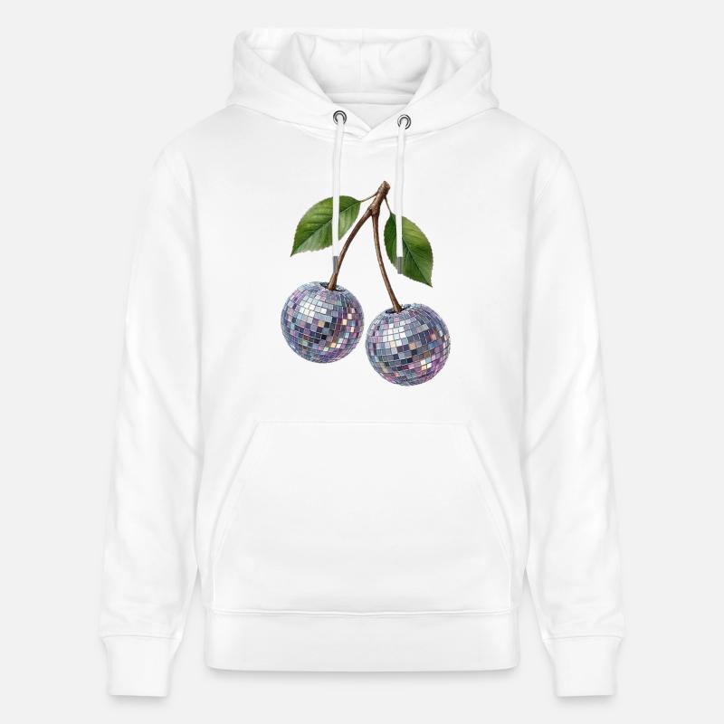 Disco Cherry - Sweat à capuche bio CRUISER Stanley/Stella Unisexe - blanc