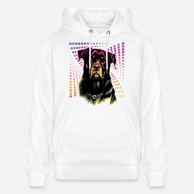 Rottweiler - Sweat à capuche bio CRUISER Stanley/Stella Unisexe - blanc
