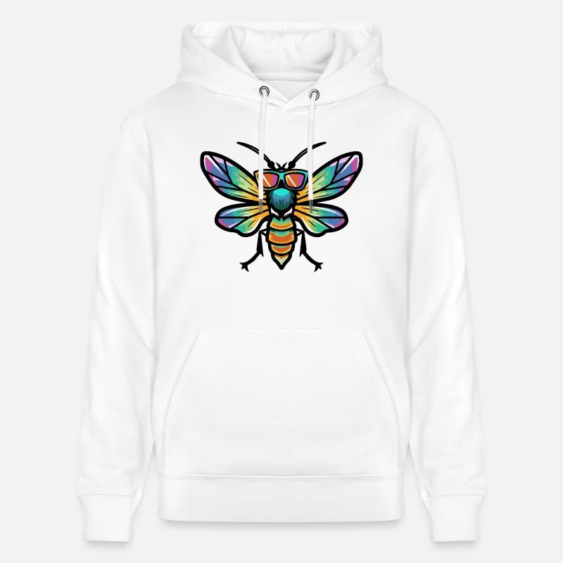 Libelle Cool Comic - Stanley/Stella Unisex Bio-Hoodie CRUISER  - Weiß