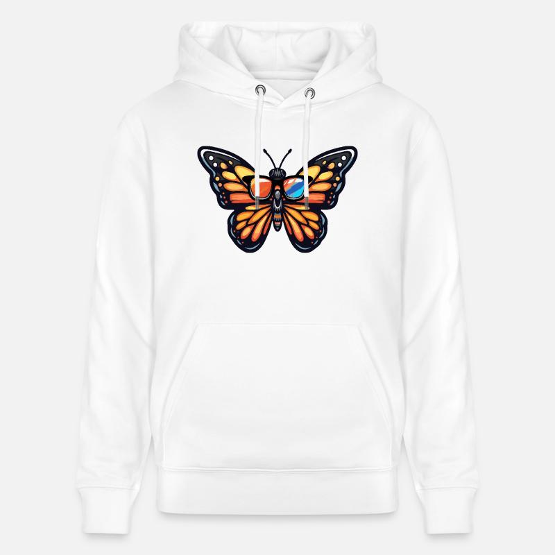 Schmetterling Cool Comic - Stanley/Stella Unisex Bio-Hoodie CRUISER  - Weiß