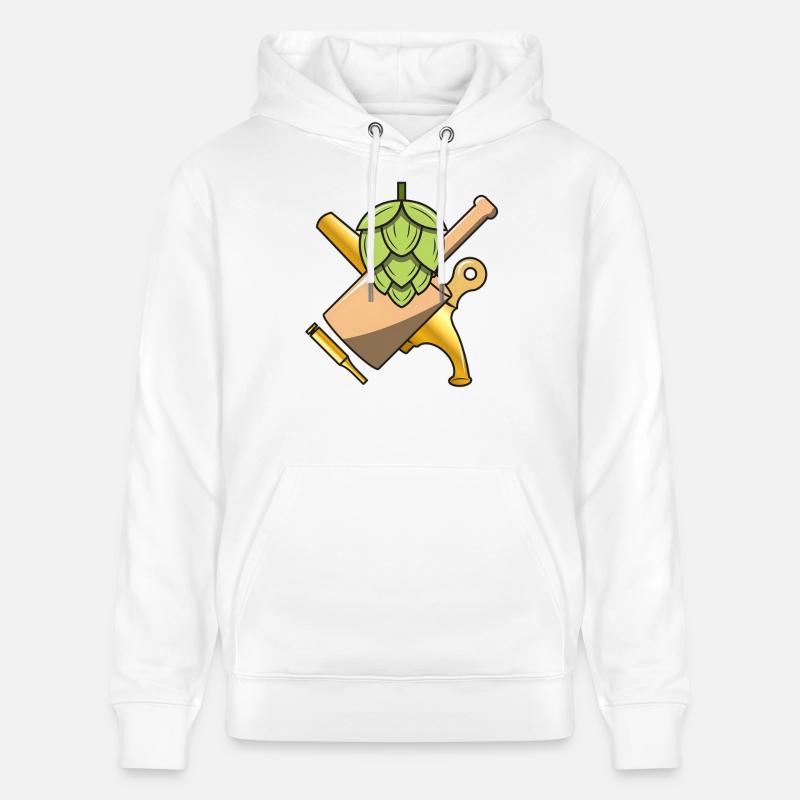 Houblon - Beer Love - Sweat à capuche bio CRUISER Stanley/Stella Unisexe - blanc