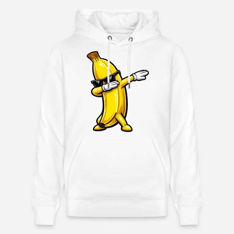 Tabbing de banane - Sweat à capuche bio CRUISER Stanley/Stella Unisexe - blanc