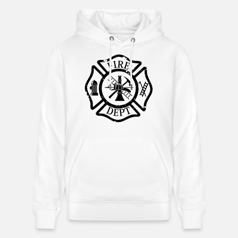 Feu - Sweat à capuche bio CRUISER Stanley/Stella Unisexe - blanc