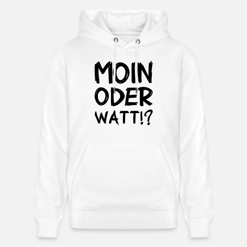 Moin ou Watt ? - Sweat à capuche bio CRUISER Stanley/Stella Unisexe - blanc