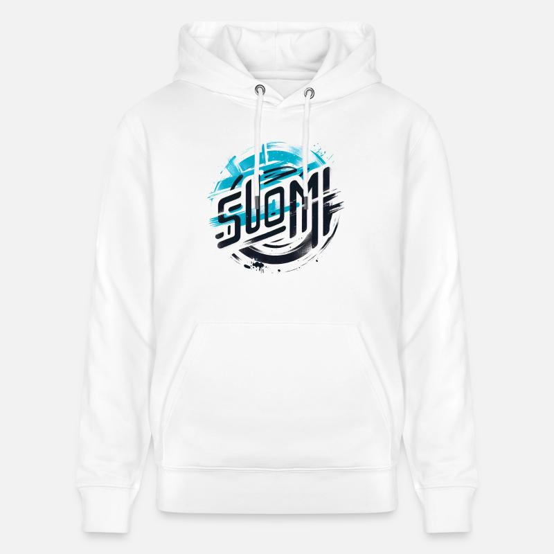 Suomi Finlande Finlande - Sweat à capuche bio CRUISER Stanley/Stella Unisexe - blanc