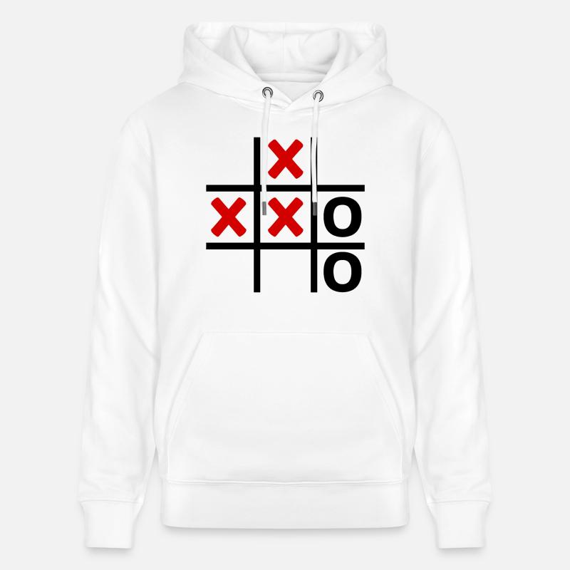 TIC TAC TOE Field Retro - Sweat à capuche bio CRUISER Stanley/Stella Unisexe - blanc