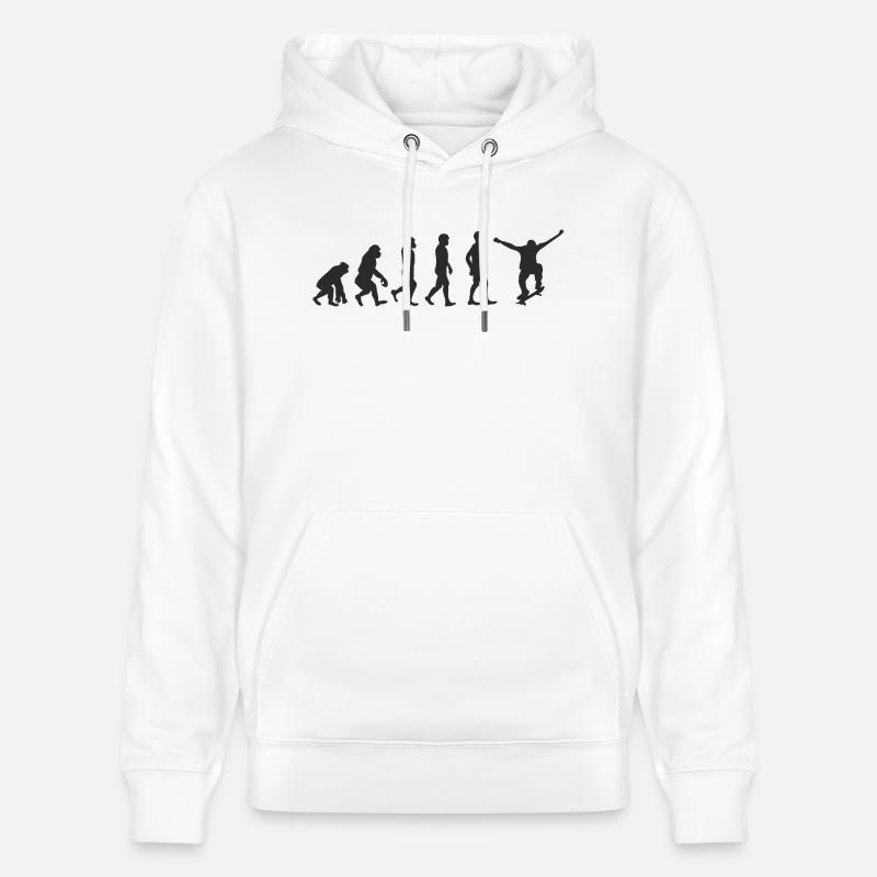 Evolution Skater - Sweat à capuche bio CRUISER Stanley/Stella Unisexe - blanc