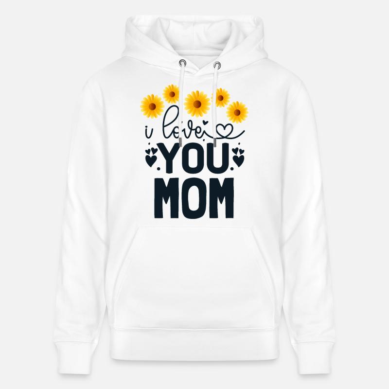 Je t'aime, maman - Sweat à capuche bio CRUISER Stanley/Stella Unisexe - blanc
