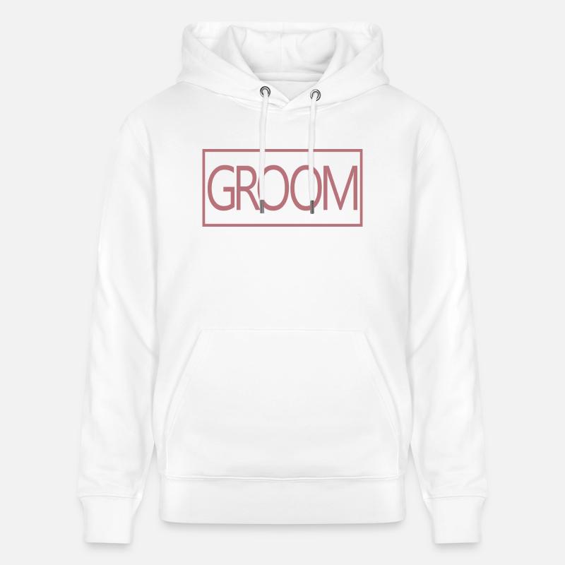 Bräutigam - Ehemann wird Hochzeitsfeier Verlobung - Stanley/Stella Unisex Bio-Hoodie CRUISER  - Weiß