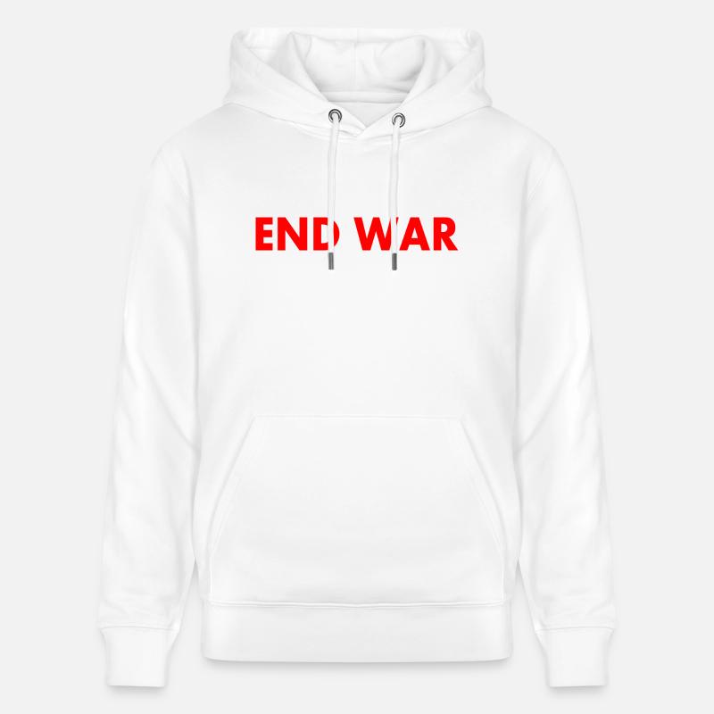 End war - Sweat à capuche bio CRUISER Stanley/Stella Unisexe - blanc