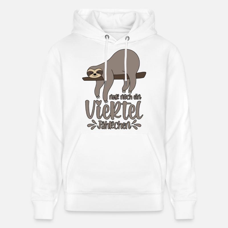 Sloth Sleepyhead Plus qu’un quart d’année - Sweat à capuche bio CRUISER Stanley/Stella Unisexe - blanc