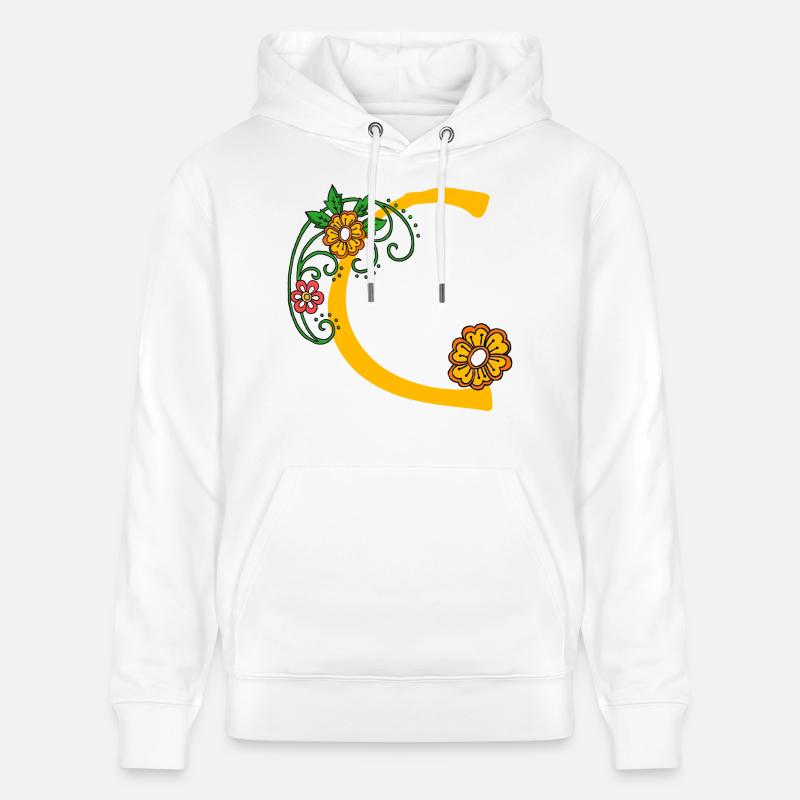 Fleur 30 C - Sweat à capuche bio CRUISER Stanley/Stella Unisexe - blanc