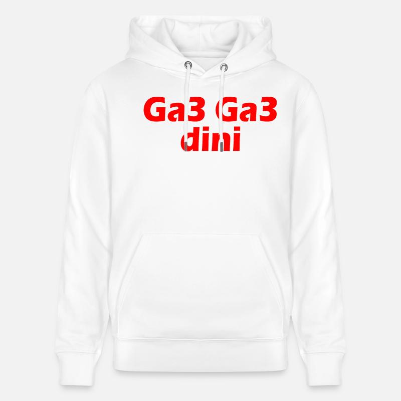 Ga3 ga3 dini - Sweat à capuche bio CRUISER Stanley/Stella Unisexe - blanc