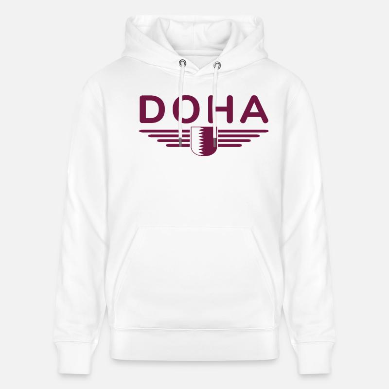 Doha Design – Stilvoll und Einzigartig - Stanley/Stella Unisex Bio-Hoodie CRUISER - Weiß
