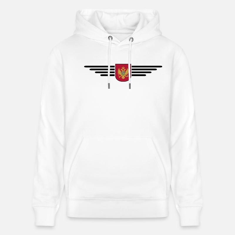Montenegro Design – Découvrez les Balkans - Sweat à capuche bio CRUISER Stanley/Stella Unisexe - blanc