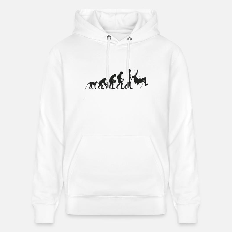 Evolution Klettern - Stanley/Stella Unisex Bio-Hoodie CRUISER  - Weiß