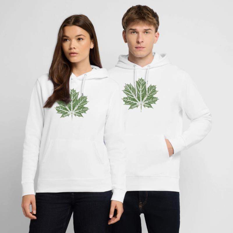 Maple Leaf / Leaf - BOTANICAL Maple Stanley/Stella CRUISER Unisex Organic Hoodie