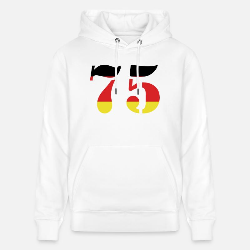 75 Numéro Jersey Allemagne - Sweat à capuche bio CRUISER Stanley/Stella Unisexe - blanc