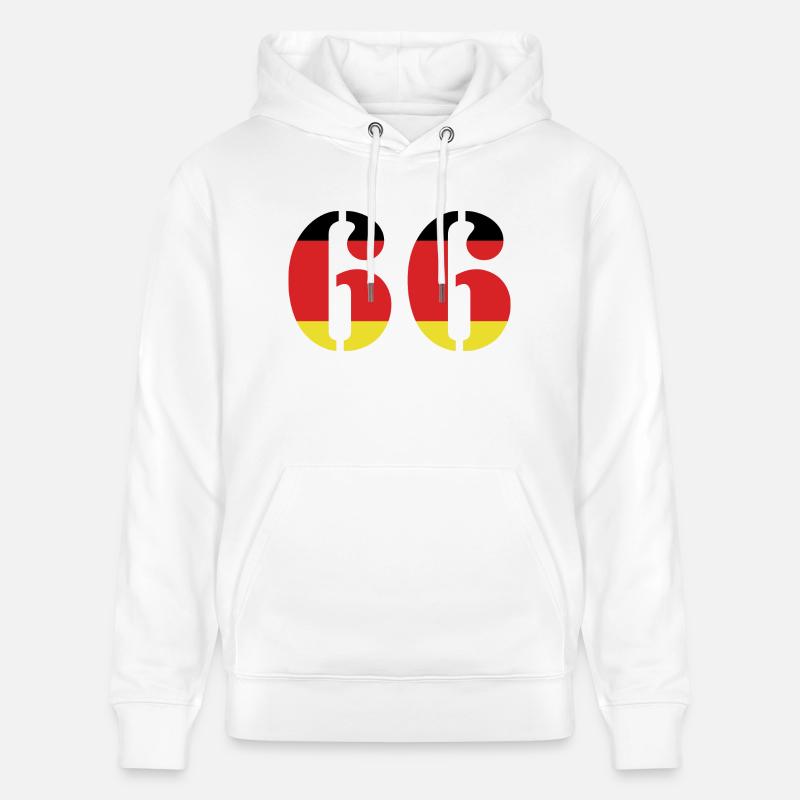 66 Numéro Jersey Allemagne - Sweat à capuche bio CRUISER Stanley/Stella Unisexe - blanc