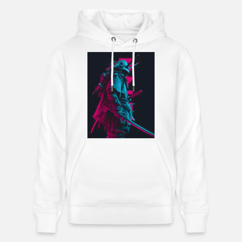 Samouraïs dans l’ombre - Sweat à capuche bio CRUISER Stanley/Stella Unisexe - blanc