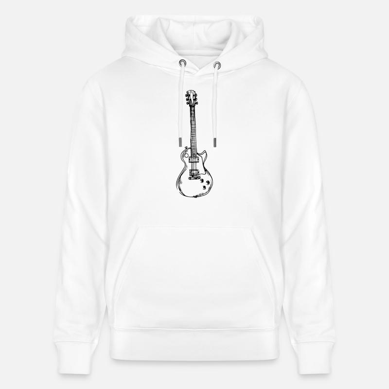 Guitare, guitariste - Sweat à capuche bio CRUISER Stanley/Stella Unisexe - blanc