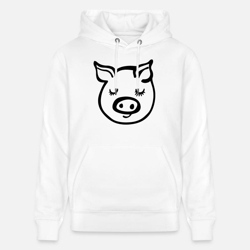 Cochon Cochon - Sweat à capuche bio CRUISER Stanley/Stella Unisexe - blanc