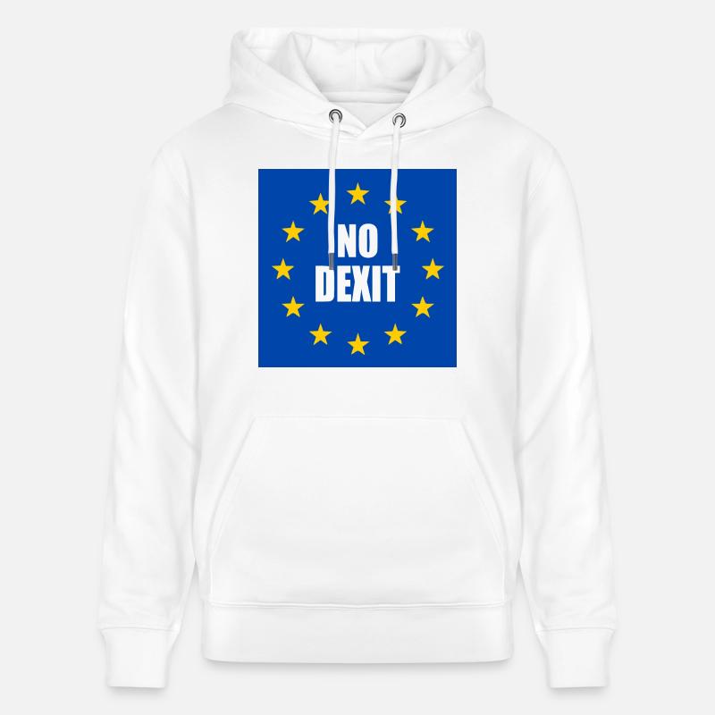 No dexit - Stanley/Stella Unisex Bio-Hoodie CRUISER  - Weiß