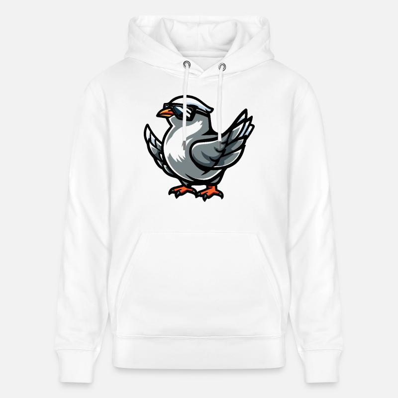 Taube Vogel Cool Comic - Stanley/Stella Unisex Bio-Hoodie CRUISER  - Weiß