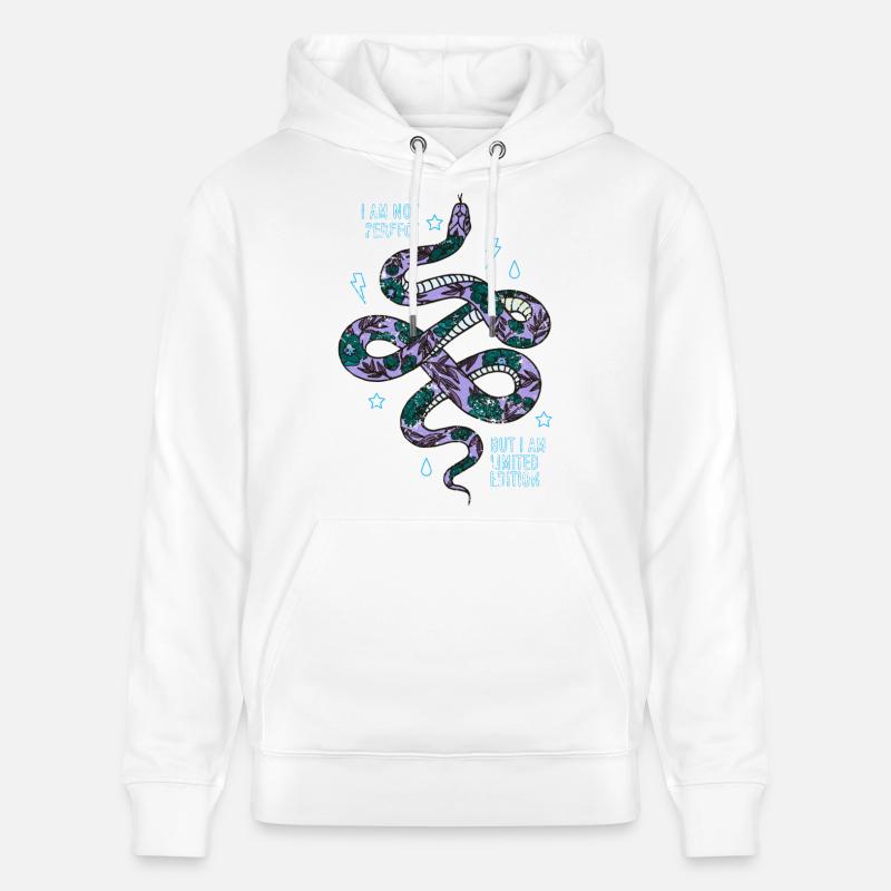 serpent - Sweat à capuche bio CRUISER Stanley/Stella Unisexe - blanc