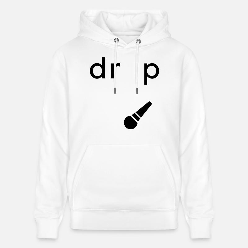 Drop the Microphone Geschenk - Stanley/Stella Unisex Bio-Hoodie CRUISER  - Weiß