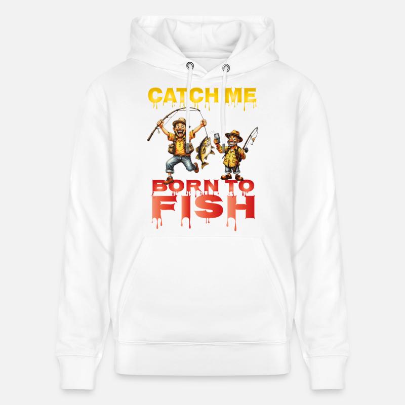 Catch_me_ - Sweat à capuche bio CRUISER Stanley/Stella Unisexe - blanc