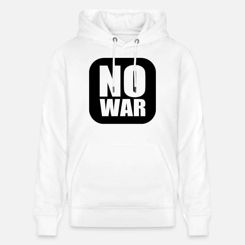 No war - Sweat à capuche bio CRUISER Stanley/Stella Unisexe - blanc
